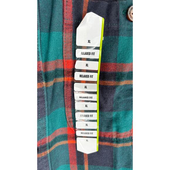Duluth Free Swingin Flannel Relaxed Fit Shirt Mens XL Forest Night 52007 New - Picture 3 of 10